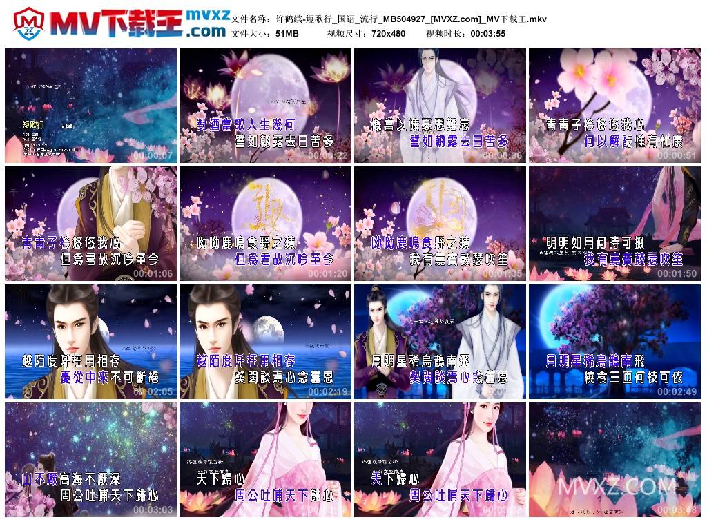 许鹤缤-短歌行_国语_流行_MB504927